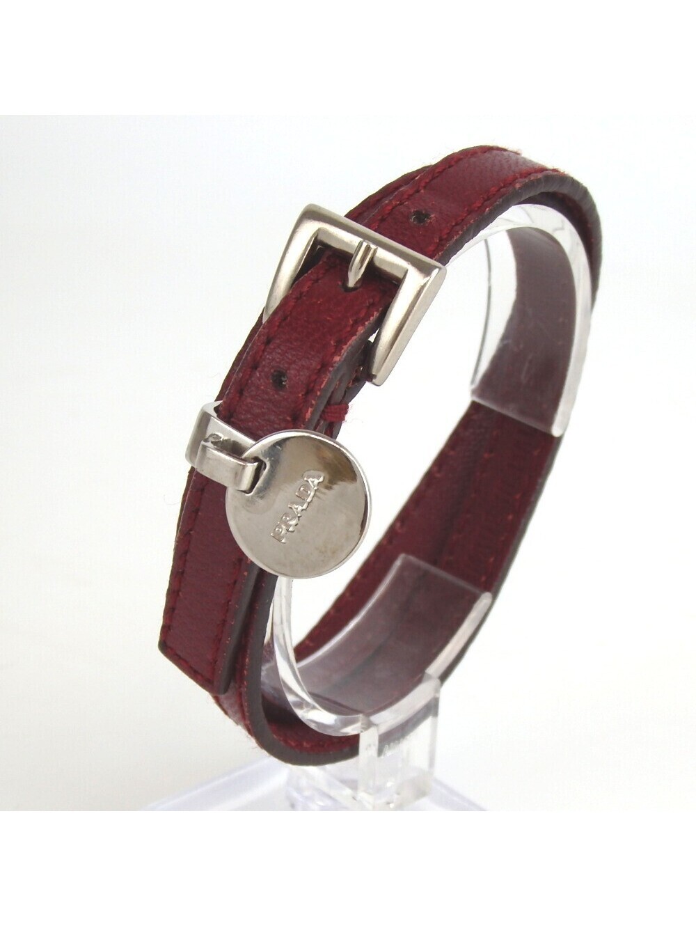 Authentic PRADA bracelet leather[Used]